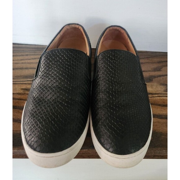 Pre-Owned VIONIC Splendid Snake Slip-On Women's Comfort Sneaker-Black - Size 7 - Picture 4 of 15